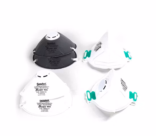 도매 FDA 표준 Niosh N95 먼지 보호 및 안전을 위한 편안한 4겹 미립자 호흡기 N95
