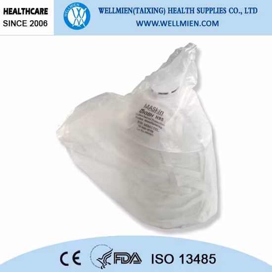 N95 Niosh 승인 표준 일회용 3D 접이식 호흡기 마스크